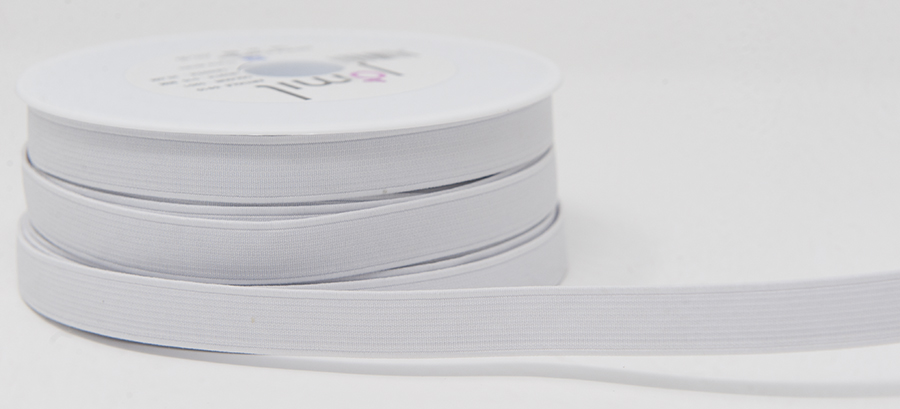 15mm Elastic White